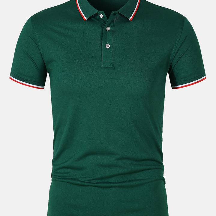 Camisa Polo - Cierre de Botón de Tejido