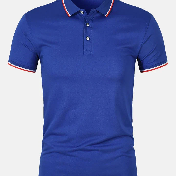 Camisa Polo - Cierre de Botón de Tejido