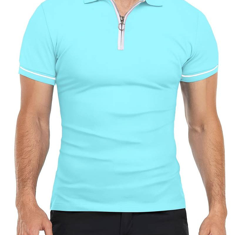 Camisa Polo - Cuello con Cremallera Transpirable
