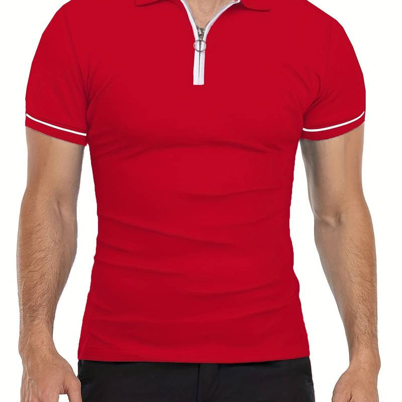 Camisa Polo - Cuello con Cremallera Transpirable