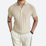 Camisa Polo - Mezcla Elástica Escote en V