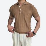 Camisa Polo - Mezcla Elástica Escote en V