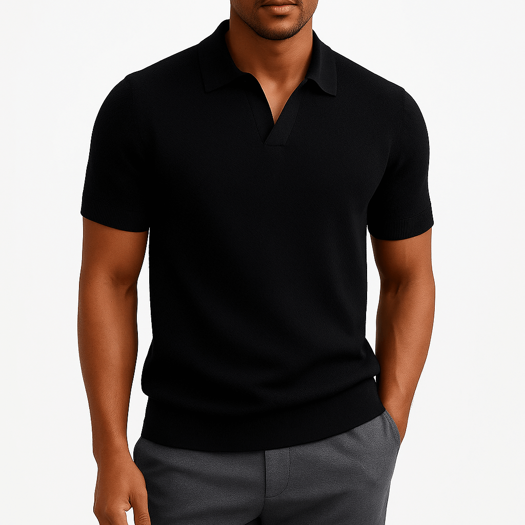 Camisa Polo de Poliéster - Texturada