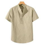 Camisa de Mezcla de Poliéster - Cuello Alto