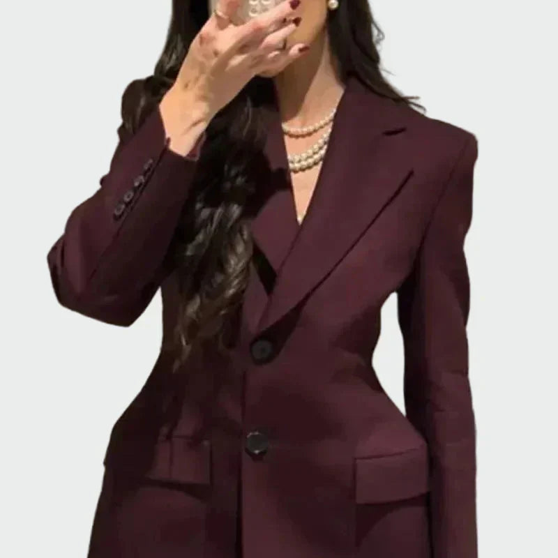 Blazer con Línea Impresionante