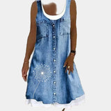 Vestido de Jeans Suave y Elegante