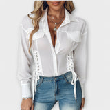 Natália - Blusa de manga larga