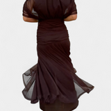 Luana - Vestido elegante con escote en V