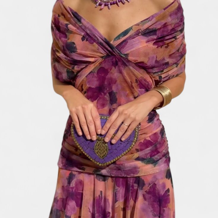 Luana - Vestido elegante con escote en V