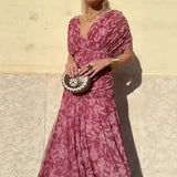 Luana - Vestido elegante con escote en V