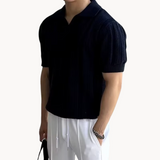 Camisa - Tejido de Malla con Cuello Abierto