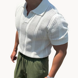Camisa - Tejido de Malla con Cuello Abierto