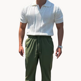 Camisa - Tejido de Malla con Cuello Abierto