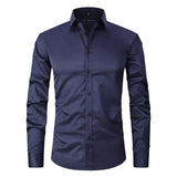 Camisa - Mezcla de Poliéster Sin Arrugas