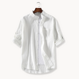 Camisa - Cuello Mandarín Elegante
