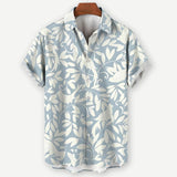 Camisa de Manga Corta - Estampado de Hojas