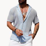 Camisa de Manga Corta - Malla Hueca