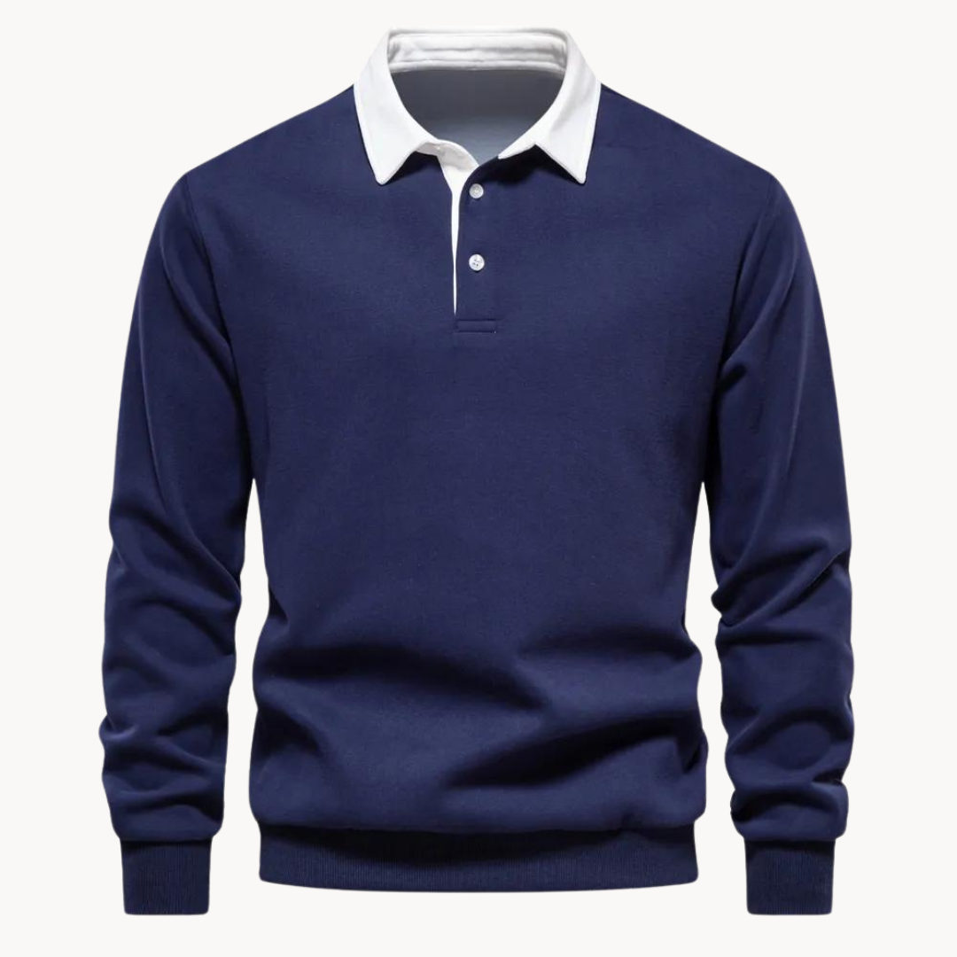 Sudadera Polo Mezcla Suave - Flexible