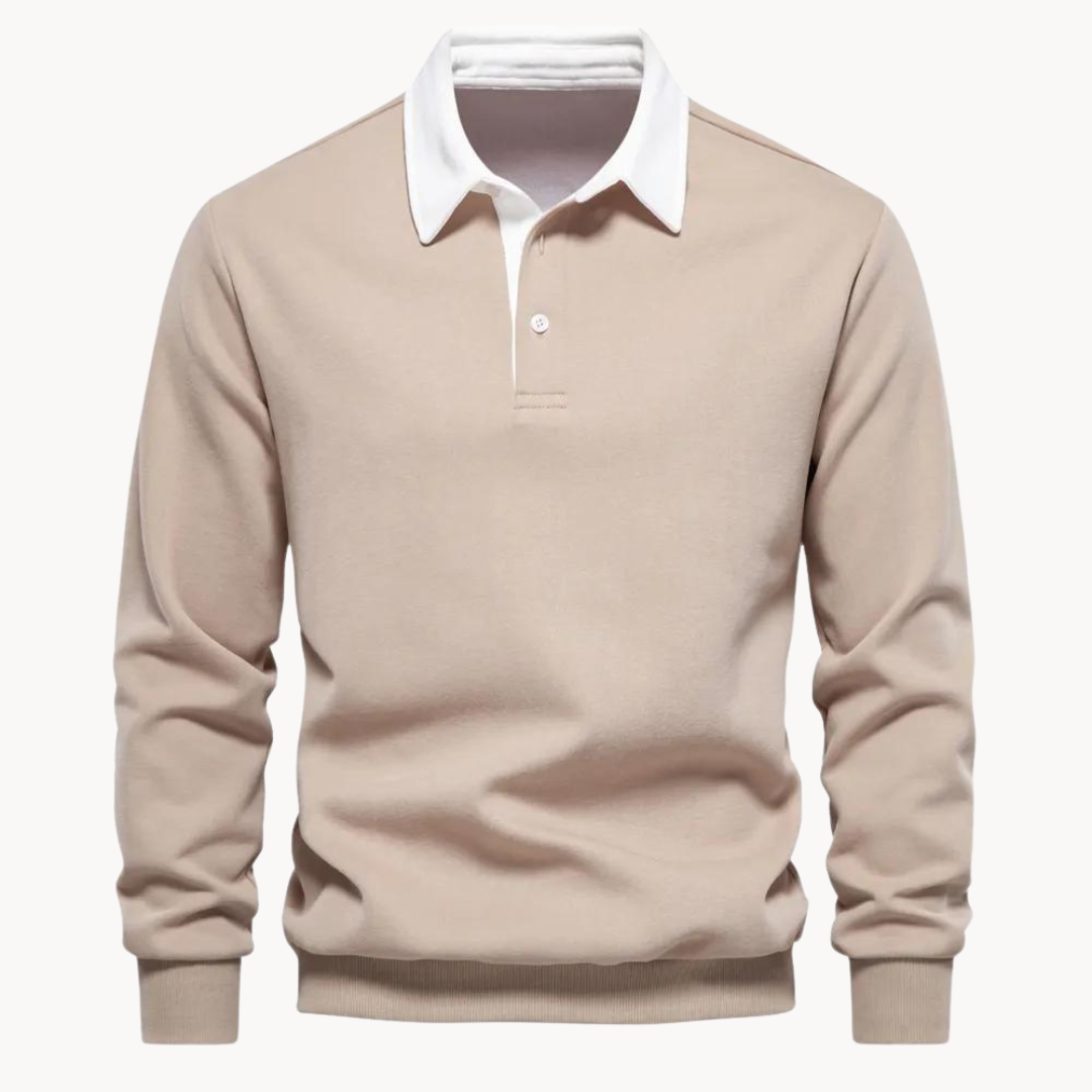 Sudadera Polo Mezcla Suave - Flexible