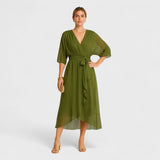 Ialina - Vestido elegante con cintura