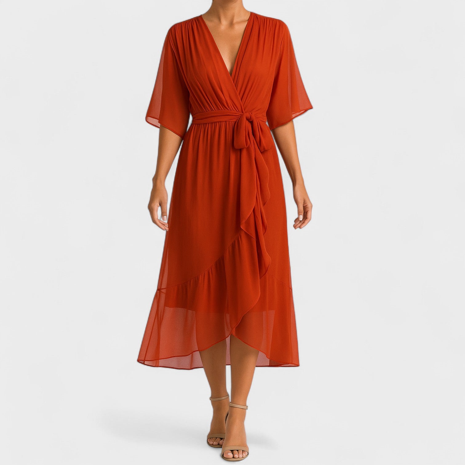 Ialina - Vestido elegante con cintura