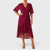 Ialina - Vestido elegante con cintura