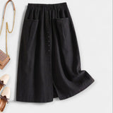 Falda Midi con Lavado