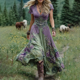 Serena - Vestido Maxi Corto Floral