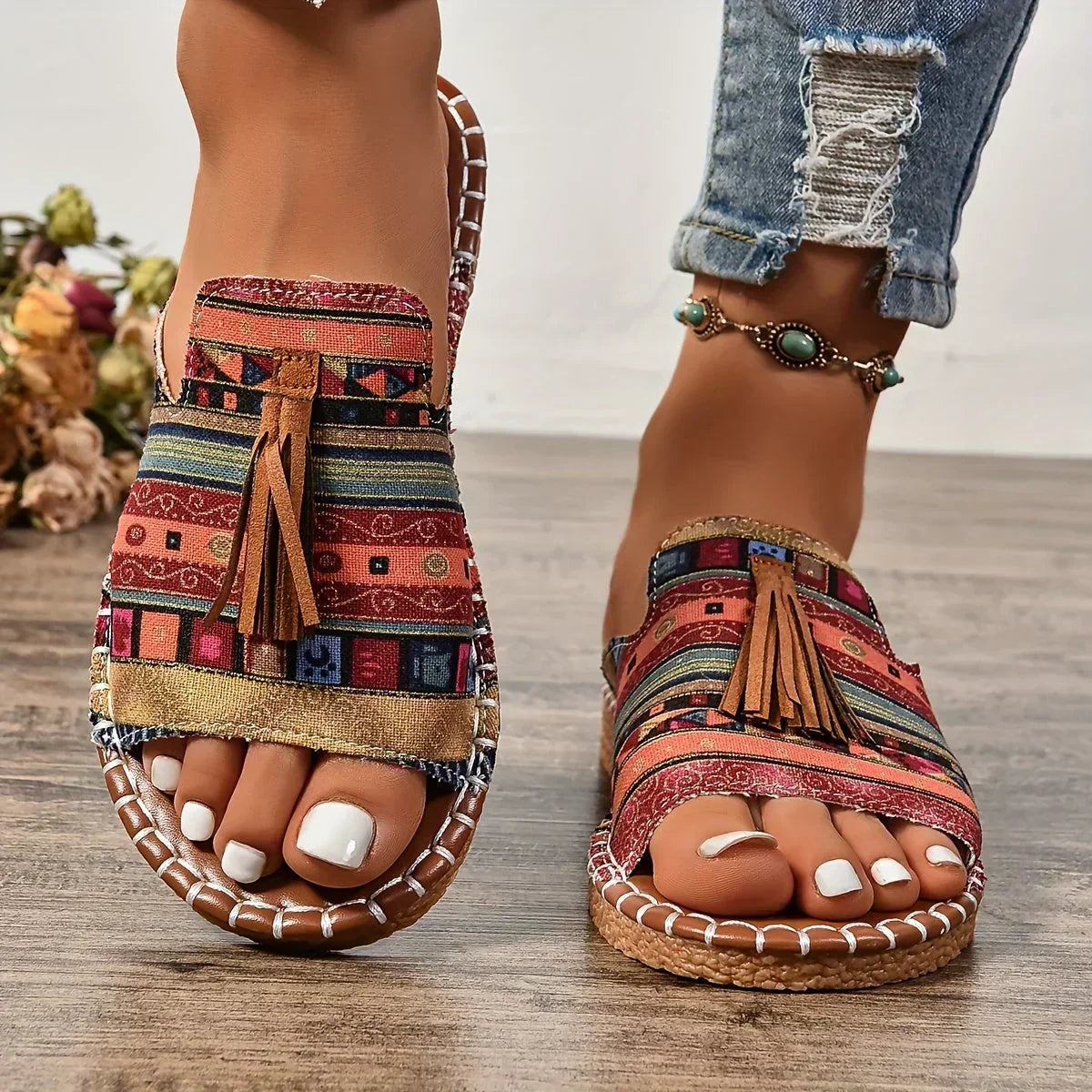 Leena - Sandalias Ortopédicas Planas Confortables