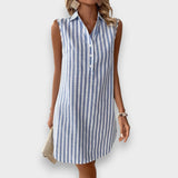 Lúcia - Vestido Camisa Rayado