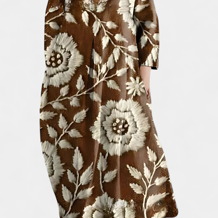 Ana - Vestido Fluido con Estampado