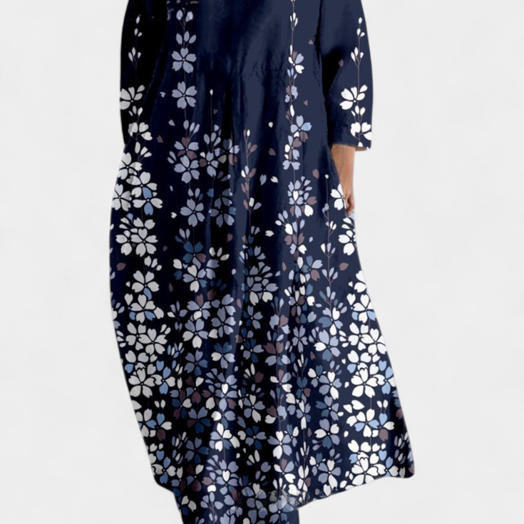 Ana - Vestido Fluido con Estampado