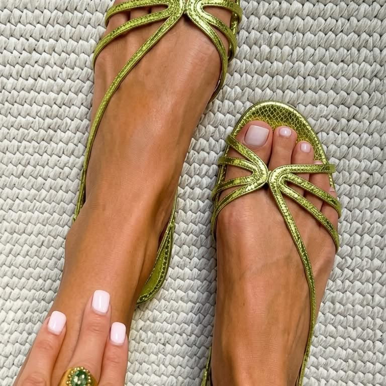 SANDALIAS DORADAS GINEVRA ELEGANCIA DE VERANO