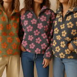 Daisy - Sudadera de Forro Polar Floral