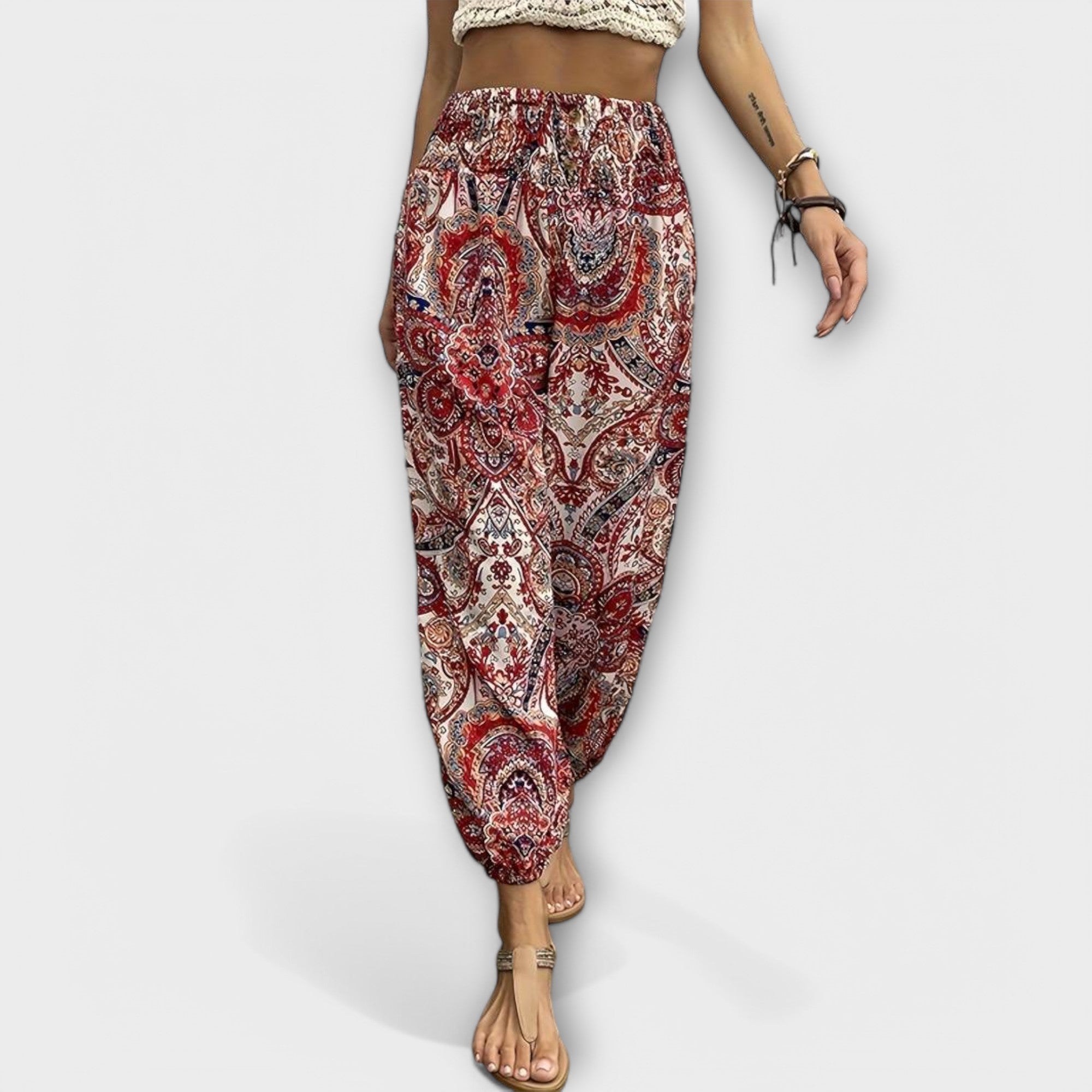 Scarlett - Pantalones con gráficos étnicos