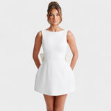 Catarina - Mini vestido con perlas