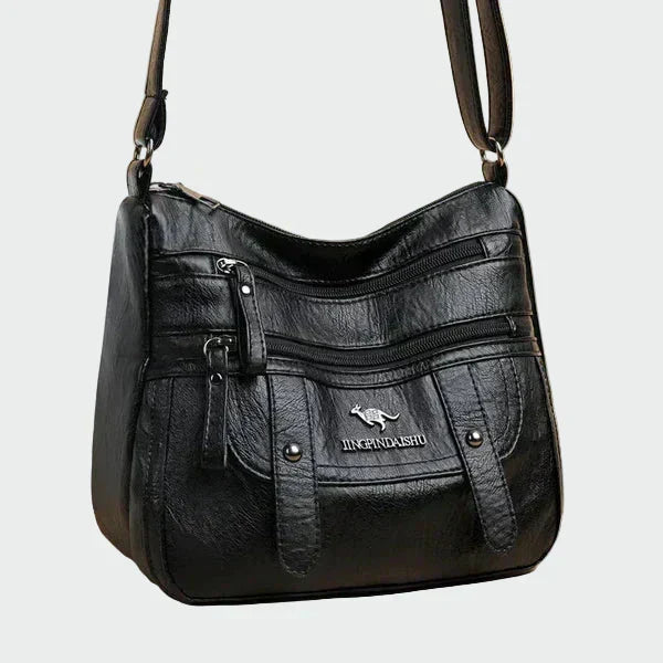 Elegante bolsa de cuero