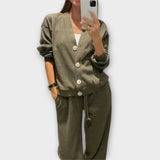 Chantal - Conjunto de abrigo y pantalones