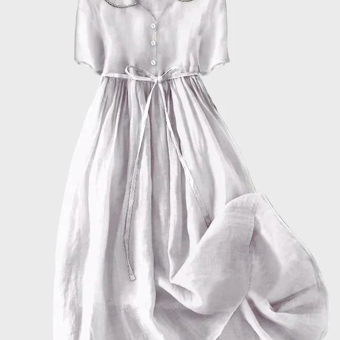 Vestido Clásico con Botones