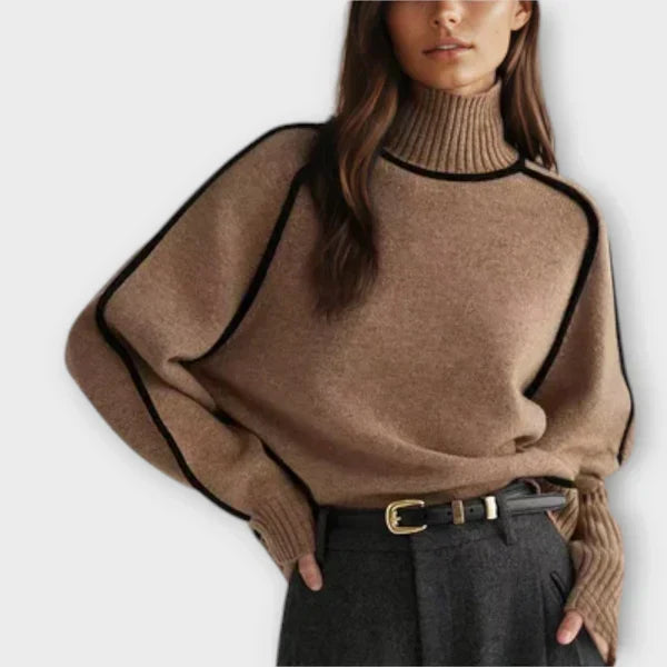 Emília - Suéter elegante de cuello alto