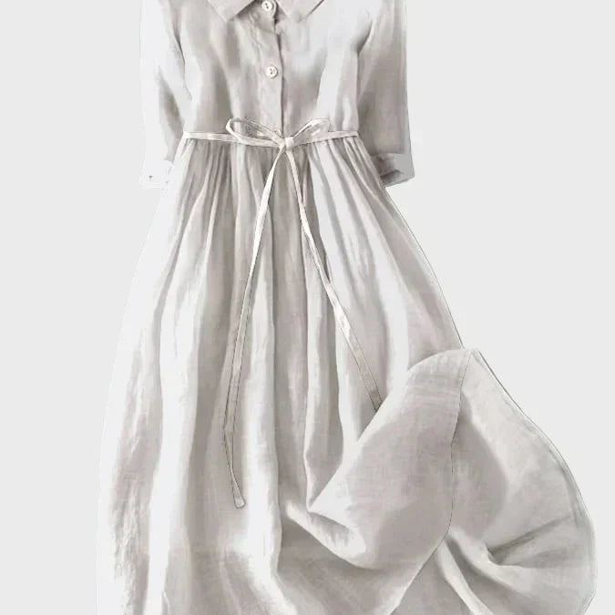 Vestido con Cuello Elegante
