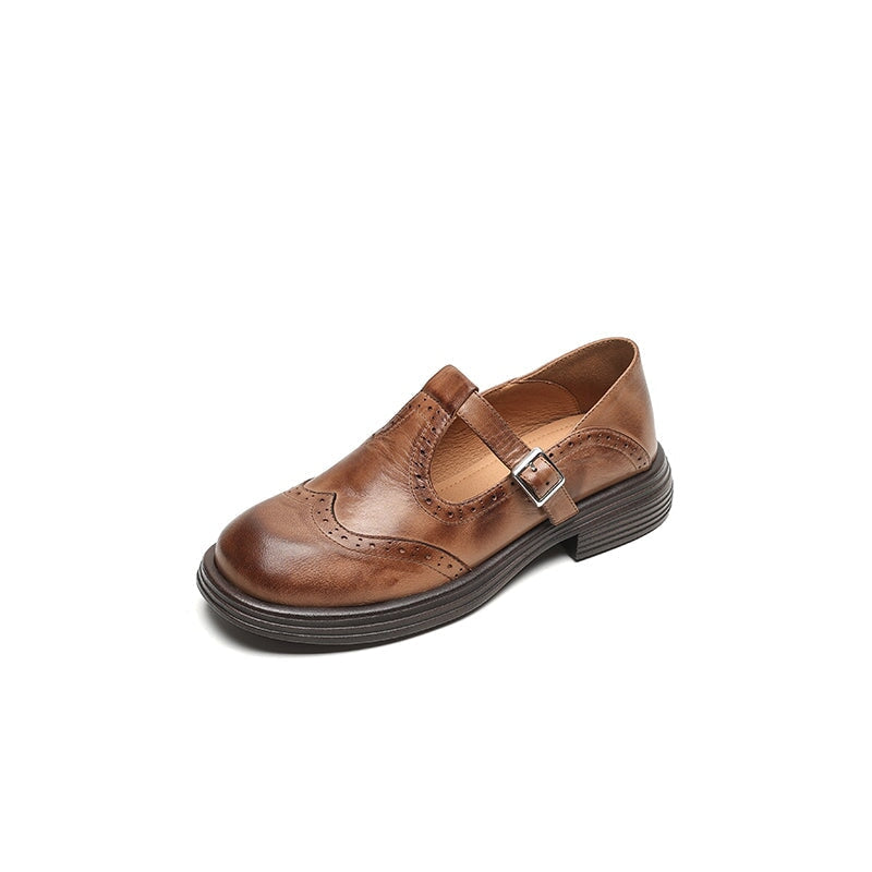 Vela - Zapatos Mary Janes Premium en Cuero