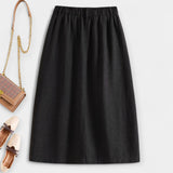 Falda Midi con Lavado
