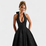 Efi - Vestido midi texturizado