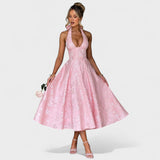Efi - Vestido midi texturizado