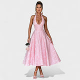Efi - Vestido midi texturizado