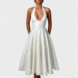 Efi - Vestido midi texturizado