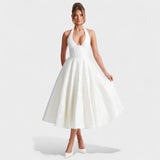 Efi - Vestido midi texturizado