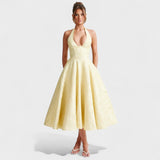 Efi - Vestido midi texturizado