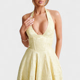 Efi - Vestido midi texturizado